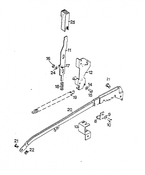 Ersatzteile WOLF-Garten Elektro Rasenmäher mit Antrieb 6.42 EA Typ: 4925080 Serie D  (1996) Höhenverstellung 