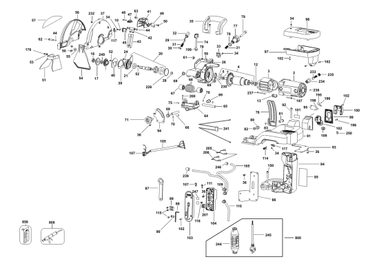 DEWALT Ersatzteile FLIESENSCHNEIDER D24000 Typ: 20 QS
