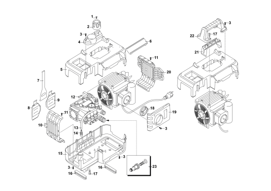 DEWALT Ersatzteile HOCHDRUCKREINIGER DXPW003CEKART Typ: 1 QS