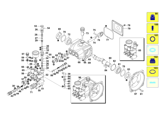 DEWALT Ersatzteile HOCHDRUCKREINIGER DXPW003CE Typ: 1 QS