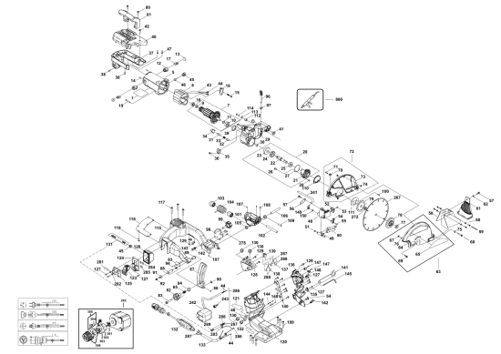 DEWALT Ersatzteile FLIESENSÄGE D36000 Typ: 1 QS