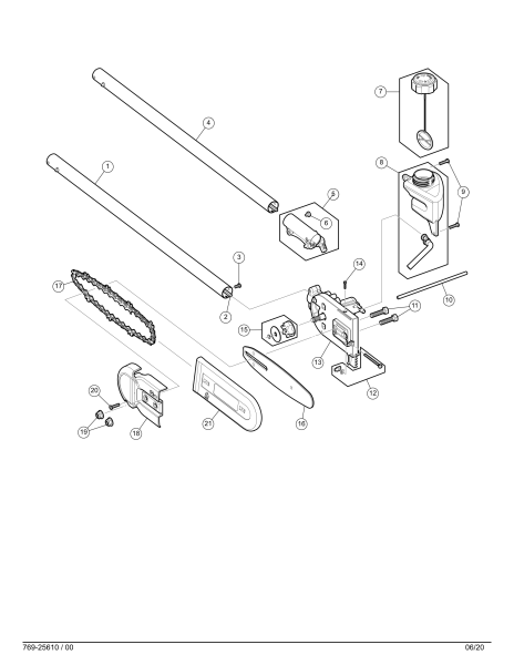 DEWALT Ersatzteile KETTENSÄGE DWOAS6PS Typ: 0 QU