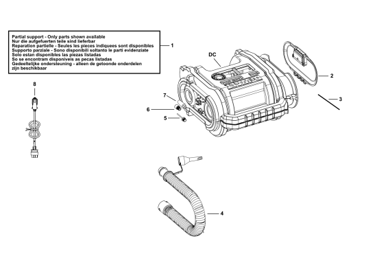 DEWALT Ersatzteile LUFTPUMPE DCC018N Typ: 1 XJ