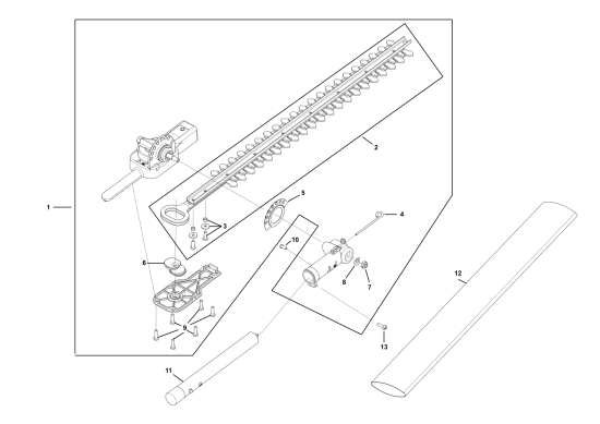 DEWALT Ersatzteile HECKENSCHERE DCMASPH6N Typ: 1 XJ