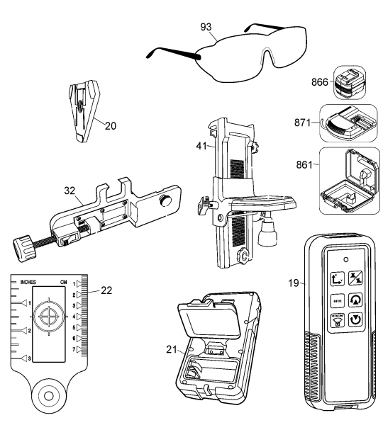 DEWALT Ersatzteile DW080LGS Typ: 1 QU