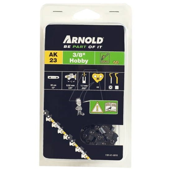 Arnold Ersatzteil Sägekette 3/8"" LP, 1,3 mm, 44TG, mit Sicherheitstreibglied, Halbmeißel einfach online kaufen.
