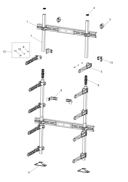 DEWALT Ersatzteile GESTELL DWST1-75694 Typ: 1 XJ