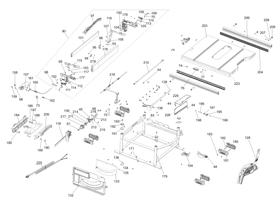 DEWALT Ersatzteile DWE7491RS Typ: 10 QU