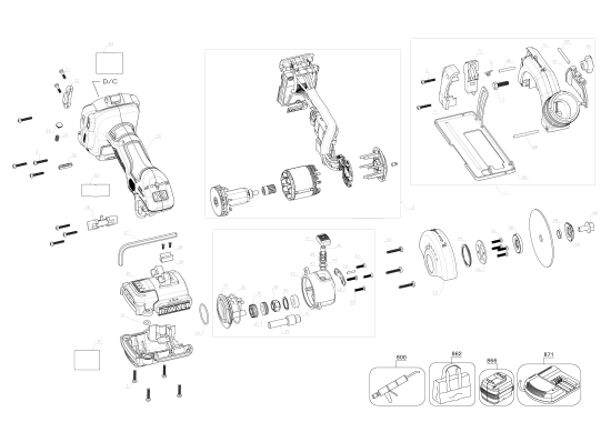 DEWALT Ersatzteile ABSCHNEIDESTÄNDER DCS438B Typ: 1 QU