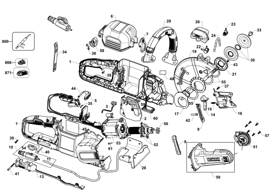 DEWALT Ersatzteile SÄGE DCS691N Typ: 1 XJ