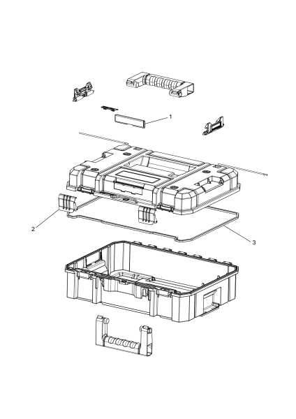 DEWALT Ersatzteile DE-TOOLBOX DWST83454-1 Typ: 1 XJ