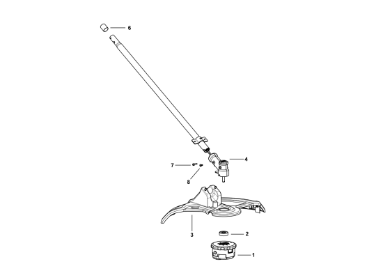 DEWALT Ersatzteile RASENTRIMMER DCMASST1N Typ: 1 XJ