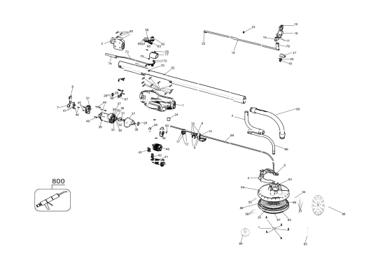 DEWALT Ersatzteile TROCKENBAU SCHLEIFER DWE7800 Typ: 1 QS