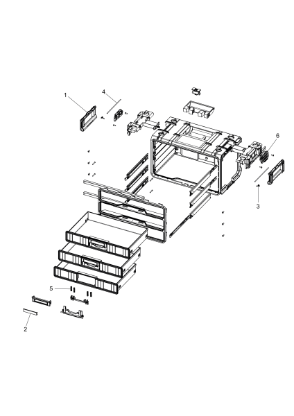 DEWALT Ersatzteile WERKZEUGBOX DWST08330 Typ: 1 XJ