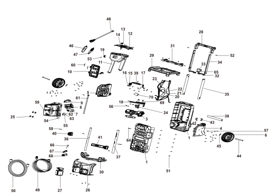 DEWALT Ersatzteile HOCHDRUCKREINIGER DCMPW1600N Typ: 1 XJ