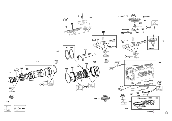 DEWALT Ersatzteile DREHHAMMER D25721K Typ: 1 QS