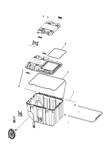 DEWALT Ersatzteile WERKZEUGKASTEN DWST17871-1 Typ: 1 XJ