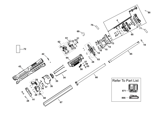 DEWALT Ersatzteile DCL079R1 Typ: 2 QU