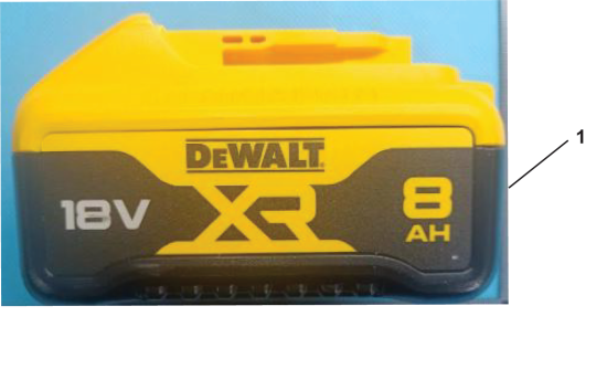 DEWALT Ersatzteile BATTERIE DCB188 Typ: 1 XJ
