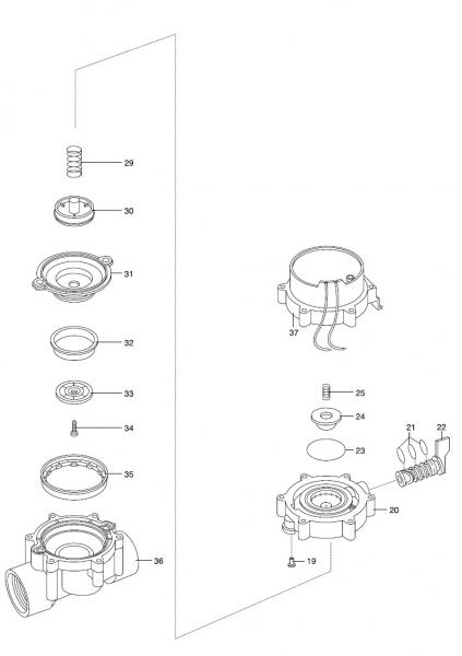 Ersatzteile GARDENA Bewässerungsventil 24 V 1278