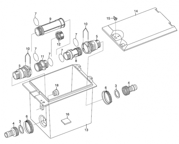 Ersatzteile GARDENA Ventilschacht V1 1254