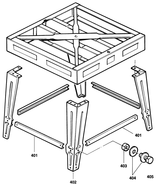 DEWALT Ersatzteile RADIALARMSÄGE DW725 Typ: 1 QV