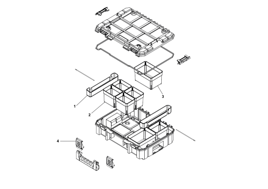 DEWALT Ersatzteile ORGANIZER DWST60981-1 Typ: 1 XJ