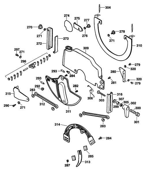 DEWALT Ersatzteile RADIALARMSÄGE DW725 Typ: A2 QV