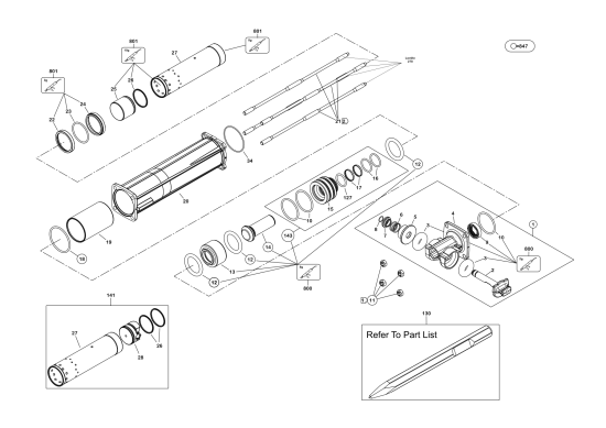 DEWALT Ersatzteile MEISSELHAMMER D25966 Typ: 1 QS
