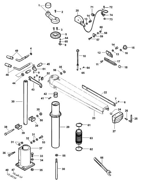 DEWALT Ersatzteile RADIALARMSÄGE DW725 Typ: A3 QV