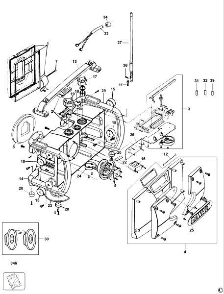DEWALT Ersatzteile RADIO DC010 Typ: 1 QW