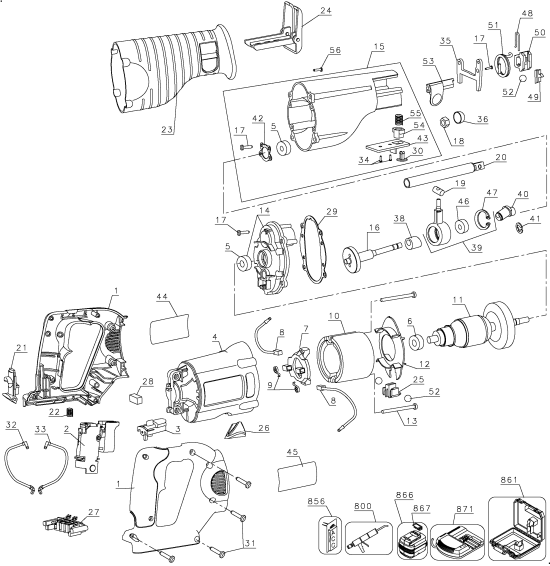 DEWALT Ersatzteile DW008 Typ: 1 QU