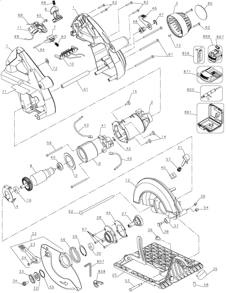 DEWALT Ersatzteile DW007K Typ: 1 QU