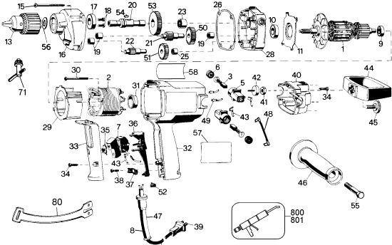 DEWALT Ersatzteile D130-04 Typ: 1 QU