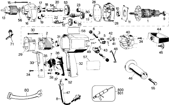 DEWALT Ersatzteile D130-04 Typ: 2 QU