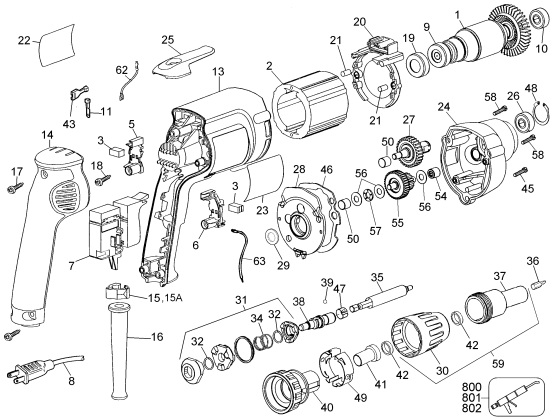 DEWALT Ersatzteile DW276 Typ: 1 QU