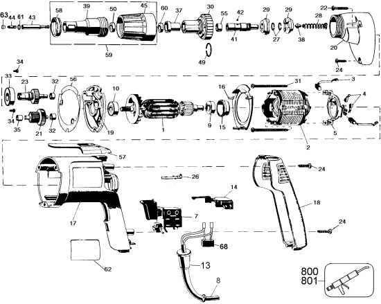 DEWALT Ersatzteile DW270-46 Typ: 1 QU