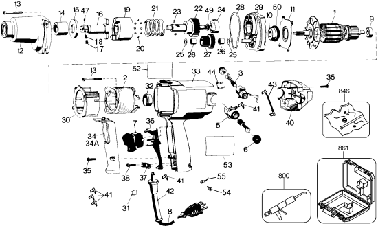 DEWALT Ersatzteile DW290G Typ: 1 QU