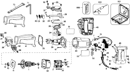 DEWALT Ersatzteile DW305K Typ: 1 QU