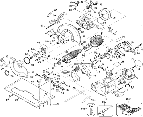 DEWALT Ersatzteile D360-04 Typ: 1 QU