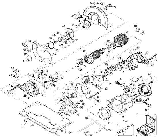 DEWALT Ersatzteile D364-04 Typ: 1 QU