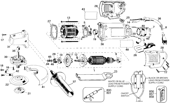 DEWALT Ersatzteile DW402-35 Typ: 1 QU