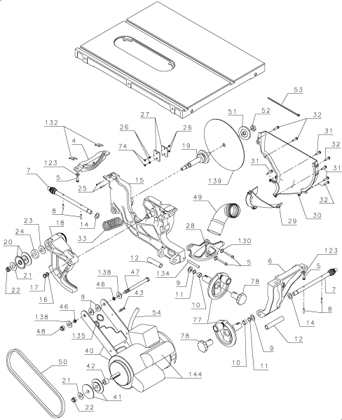 DEWALT Ersatzteile DW746 Typ: 1 QU