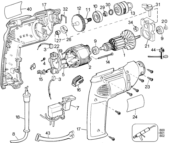 DEWALT Ersatzteile DW501-35 Typ: 1 QU