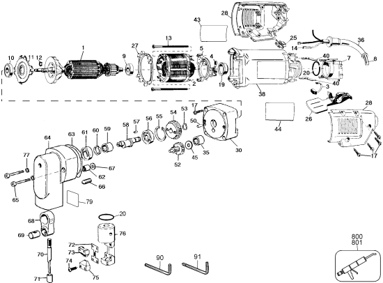 DEWALT Ersatzteile DW897 Typ: 1 QU