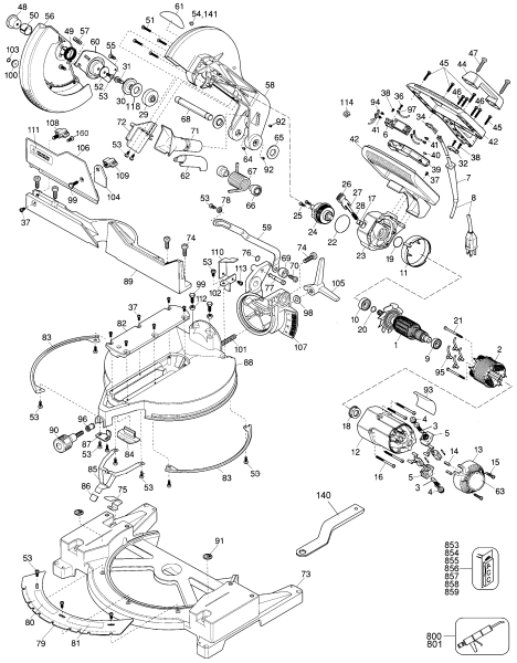DEWALT Ersatzteile DW705-35 Typ: 2 QU