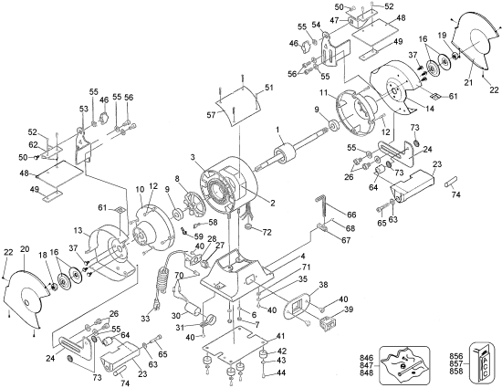 DEWALT Ersatzteile DW756 Typ: 1 QU