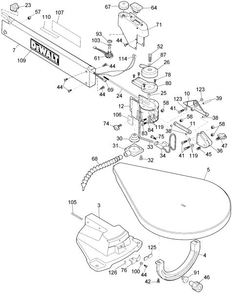 DEWALT Ersatzteile SÄGE DW788 Typ: 1 QU