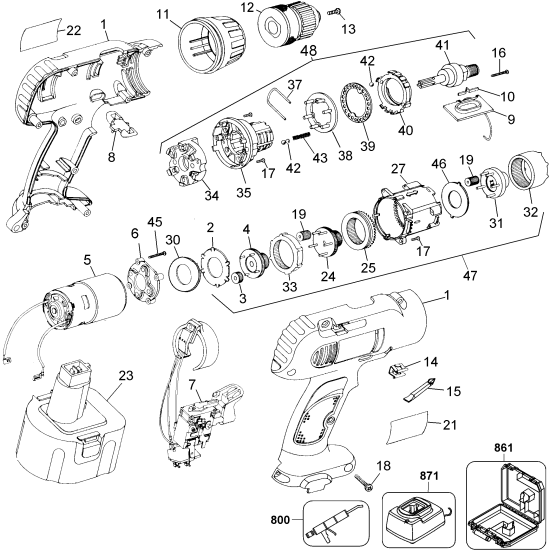 DEWALT Ersatzteile DW952K-2 Typ: 2 QU