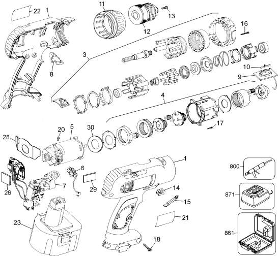 DEWALT Ersatzteile DW964K Typ: 1 QU
